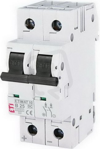 Jistič ETIMAT 10-DC 2p B25 6kA ETI 002128718