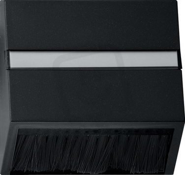 Zásuvná krytka s rámečkem adaptéru System 55 černá mat GIRA 0682005