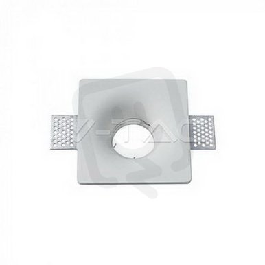 GU10 Fitting Square White,  VT-859SQ