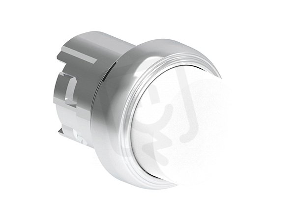 Lovato LPSB208 Tlačítko s návratem kovové d22mm vystouplé bílé