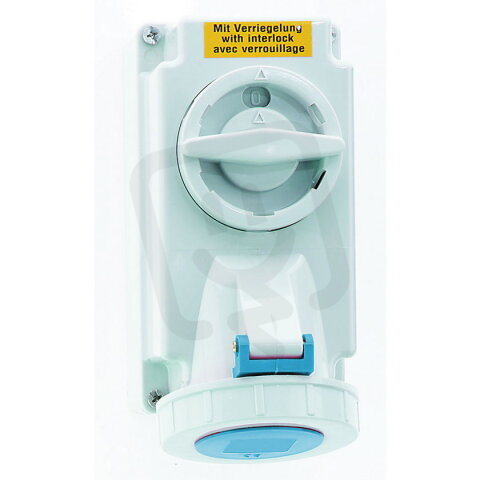 Zásuvka nástěnná s vypínačem 16A 3p 230V IP67 6h Quick-Connect BALS 160048