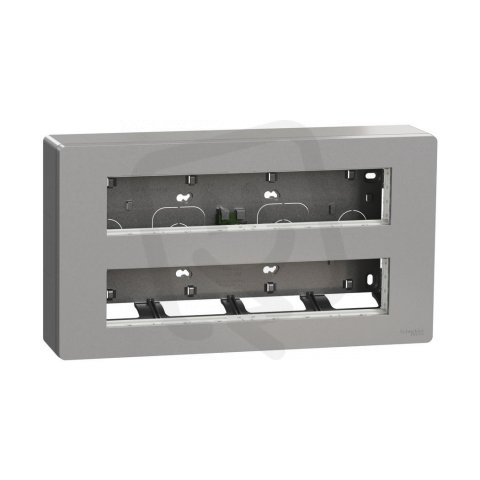 Centrální jednotka NOVÁ UNICA SYSTEM+ 2x10 modulů povrchová, Aluminium
