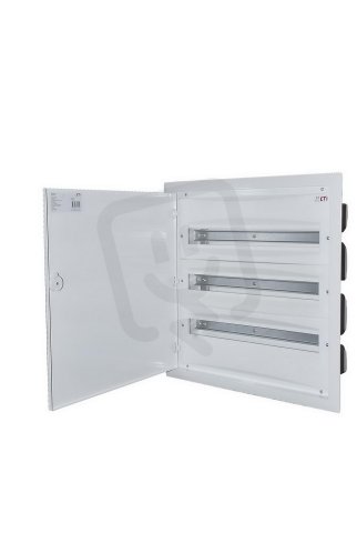 Zapuštěná rozvodnice s plechovými dvířky ERP24-3 72M (3x24) IP40 ETI 001101294