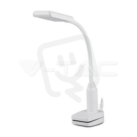 7W LED TABLE CLIP LAMP WITH WHITE BODY