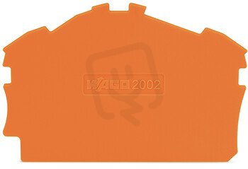 Koncová bočnice a separátor Tloušťka 0,8mm oranžová WAGO 2002-6392