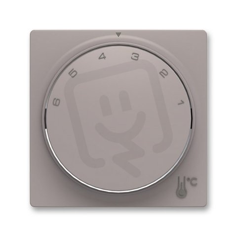 ABB Zoni Kryt termostatu prostorového s otočným ovládáním greige