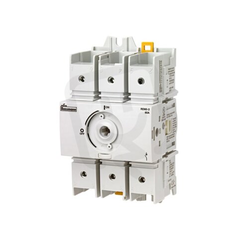 Bezpojistkový otočný odpínač Eaton RD60-3 600V AC, 60A, 3-pól