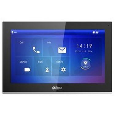 Bytový IP monitor,10'' dotykový,DC12V/PoE,paměť,alarm porty,CZ menu,černý