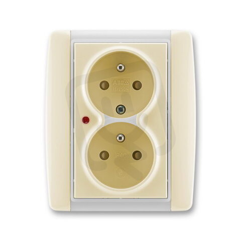 ABB 5592E-C02359 21 Zásuvka dvojnásobná, s ochranou před přepětím