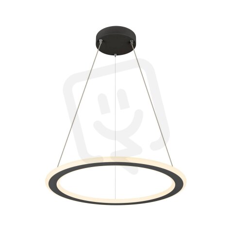 ONE FLAT PD, single, závěsná lampa, 180cm, 2700/3000K, PHASE, černá SLV 1007855