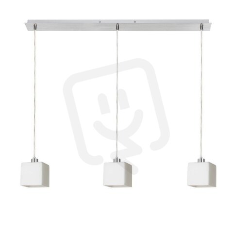 DADOS III 80 závěsná opálové sklo/chrom 230V E27 3x11W RENDL R14022