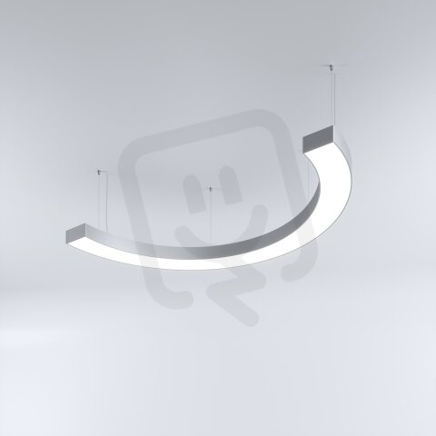 LED Svítidlo MI-SNAKE-06, 65W, 3000K, bez trafa, 24VDC, IP20, stříbrná, 3000K