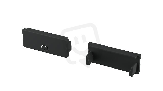Koncovka profilu EC-PROFIL DUAL BLACK HO (12-0000-60) GREENLUX GXLP1481