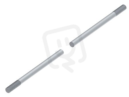 Pozinkovaný zemnič průměr 16 se závitem, L1500, materiál StZn GROMTOR 216112