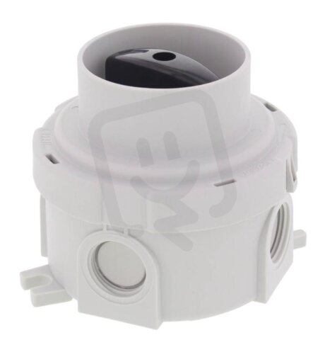 Krabice rozvodná COMBI 304 SWITCH RS/5-1 PP BK otočný Off-switch 1-pólový