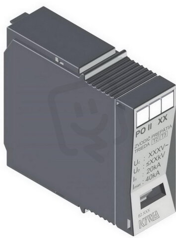 Přepěťová ochrana PO II 0 N-PE 260V/40kA, C+D - náhradní modul bílý