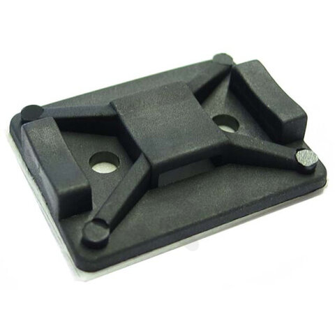 KAPC 25x32 Kabelová příchytka černá 25x32mm samolepicí