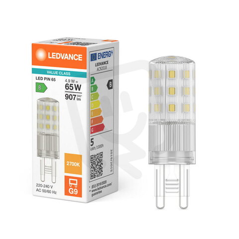 LED PIN65 4.9W 827 CL G9 V         LEDV