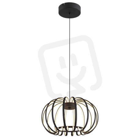Závěsné svítidlo RIBBON černá matná LED 40W 230V,2680lm, 3000K GLOBO 15946B