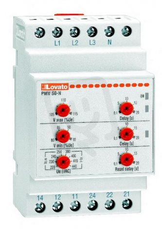 PMV50NA440 ochranné relé, Min. a max.nap