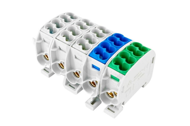 Svorkovnice rozbočovací HLAK 25//5 C PEN3L 152A 5pól. CU IP20 3xŠ/M/Z na DIN