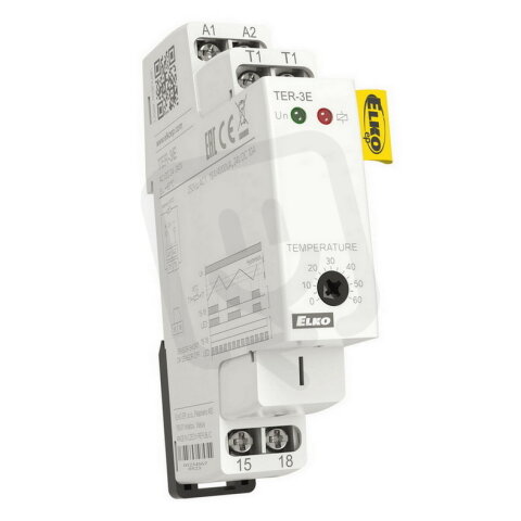 Termostat s rozsahem 0..+ 60 °C TER-3E ELKO EP 8595188138437
