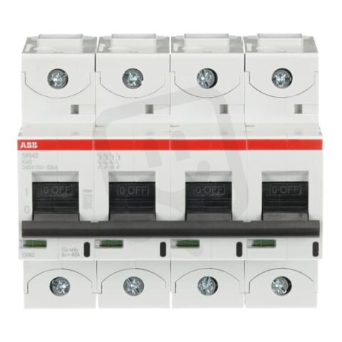 S804S-K40 jistič 4P char. K 40A s klecovou svorkou 50kA ABB 2CCS864001R0557