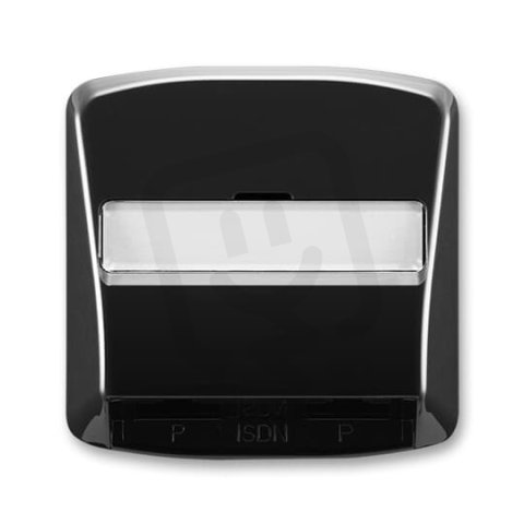 Kryt zásuvky ISDN průchozí, dvojnásobné 5013A-A00252 N černá Tango ABB