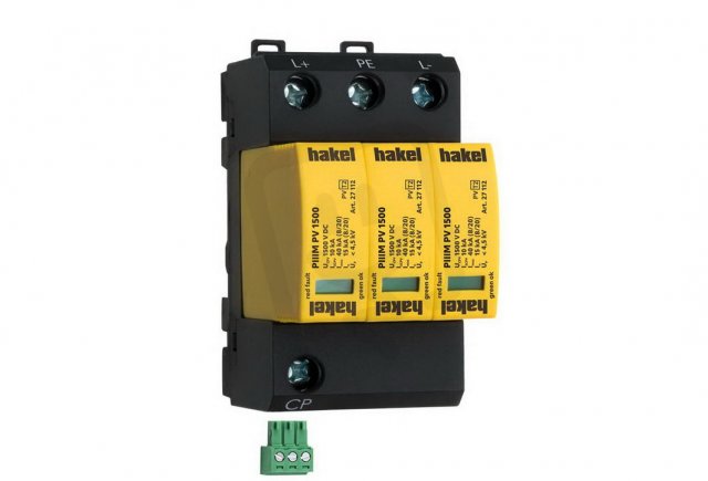 Svodič rázového přepětí PIIIM PV 1500 DS Vseries SPD typ 2 PV HAKEL 27111