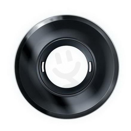 EsyLux EP00007293 Kryt FLAT kruhový pro čidla série FLAT, skleněný, černá