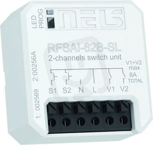 Spínací prvek se vstupy pro externí tlačítka RFSAI-62B-SL ELKO EP 8595188182010