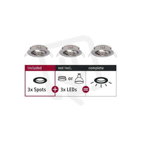 Choose RL Set of 3 spots swivelling Max