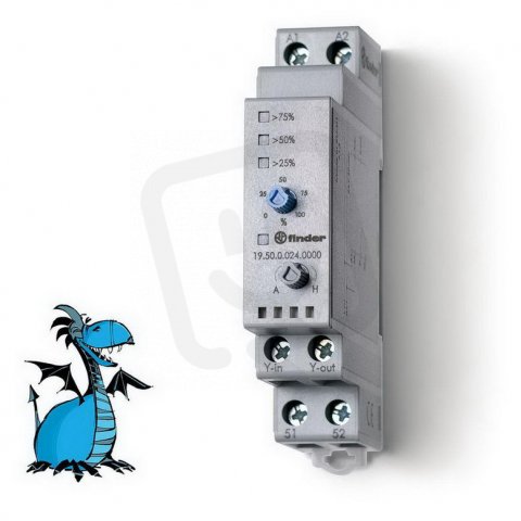 Generátor analogového signálu (0...10V) 1Z/10A 24V AC/DC FINDER 19.50.0.024.0000