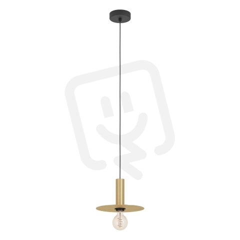 Závěsné svítidlo ESCANDELL E27 kartáčovaná mosaz/černá 1X40W EGLO 900731