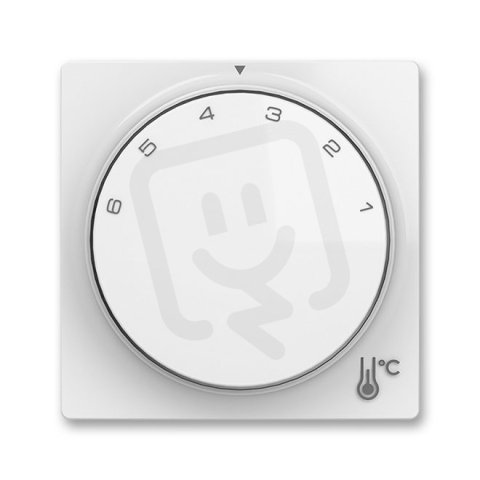 ABB Zoni Kryt termostatu prostorového s otočným ovládáním bílá