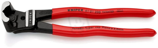Čelní pákové štípací kleště na čepy s velkým převodem 200 mm KNIPEX 61 01 200