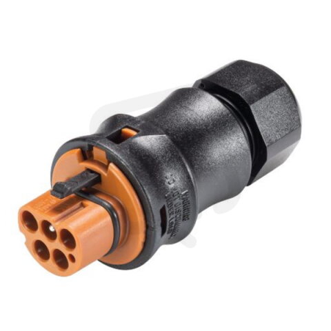 vidlice na kabel gesis RST, 5-pól, průchodka 6-10mm, šroubové svorky, hnědá