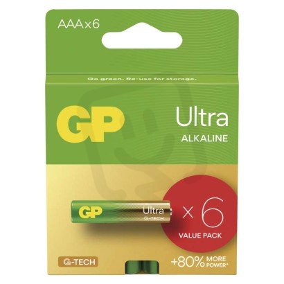 Alkalická baterie GP Ultra AAA (LR03) B0211V