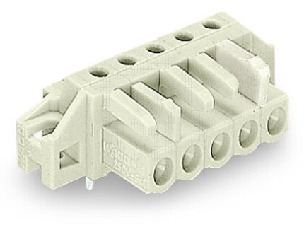 Pružinová svorkovnice THT úhlová 5 mm šedá 8pól. WAGO 722-238/031-000