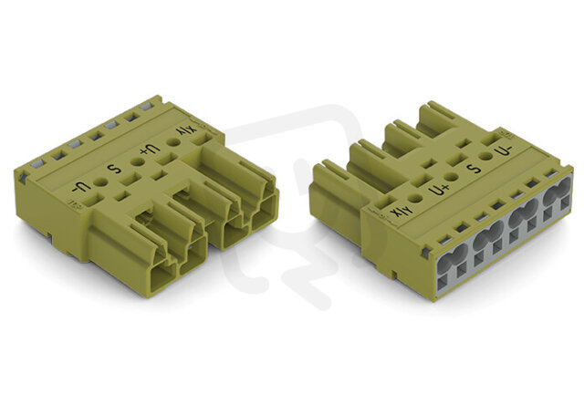 Zástrčka 4pól. Kód. B světle zelená WAGO 770-274/071-000