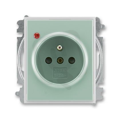 ABB Element 5599E-A02357 22 Zásuvka 1násobná s clonkou,s ochranou před přepětím