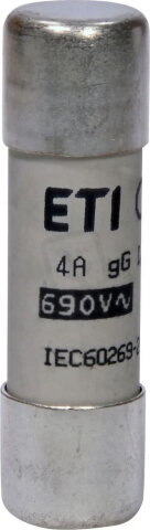 Válcová pojistka CH14 gG 4A/690V ETI 002651025