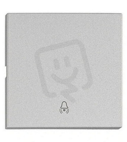 Kryt spínačů a ovladačů, symbol zvonek, stříbrný SCHRACK EV122303--