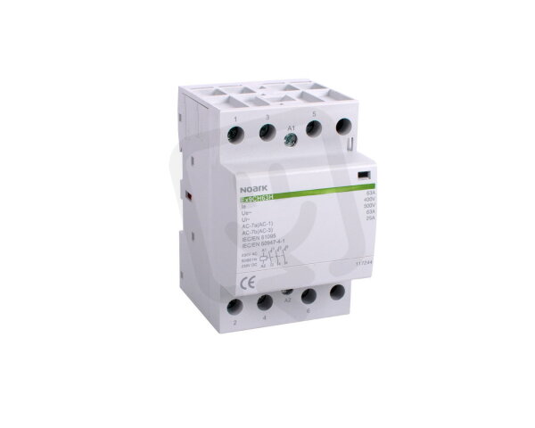 Tichý instalační stykač Ex9CH63H 22 24V AC/DC NOARK 117267