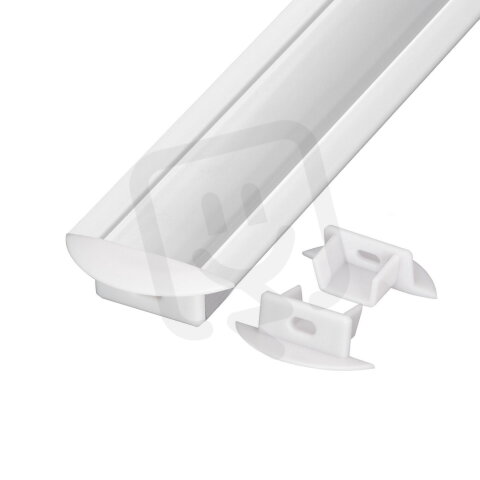 Koncovka profilu V5W bílá kulatá T-LED 096626