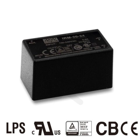 Miniaturní zdroj na PCB 20W 3,3V 4500mA MEAN WELL IRM-20-3.3