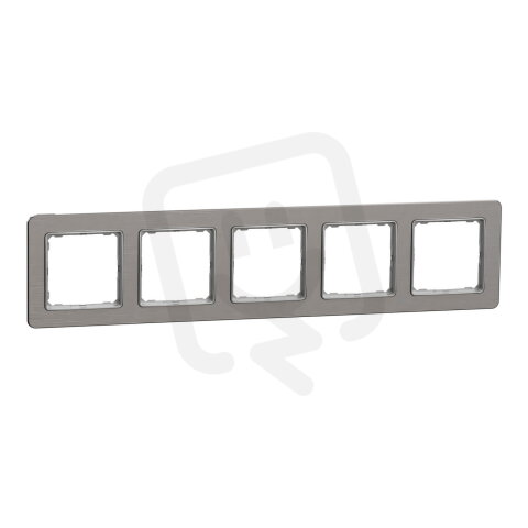 Rámeček pětinásobný Leštěný Hliník,Sedna Design/Elements SCHNEIDER SDD370805U