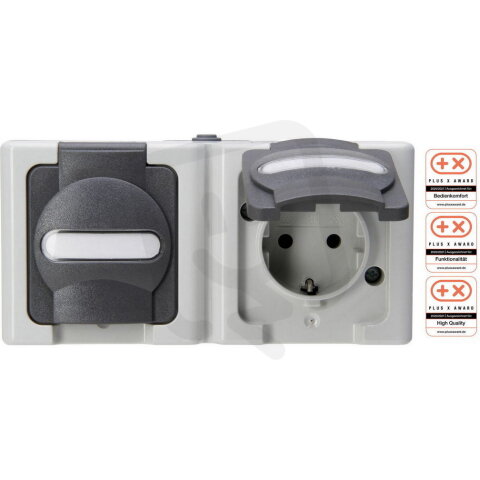 131256002 Surface mount, socket outlet,
