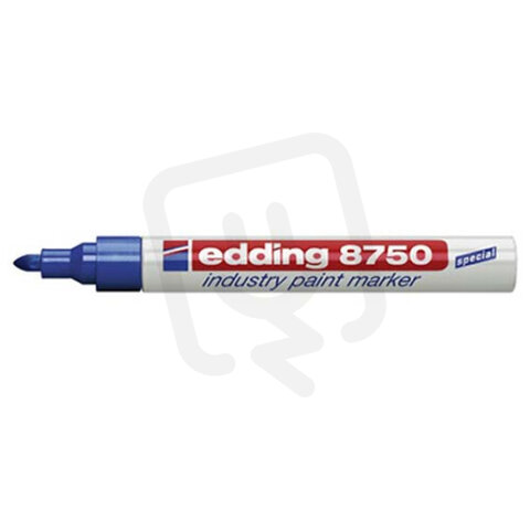 Permanentní pero, lakový popisovač s kulatým hrotem 2-4mm EDDING 8750 modrá