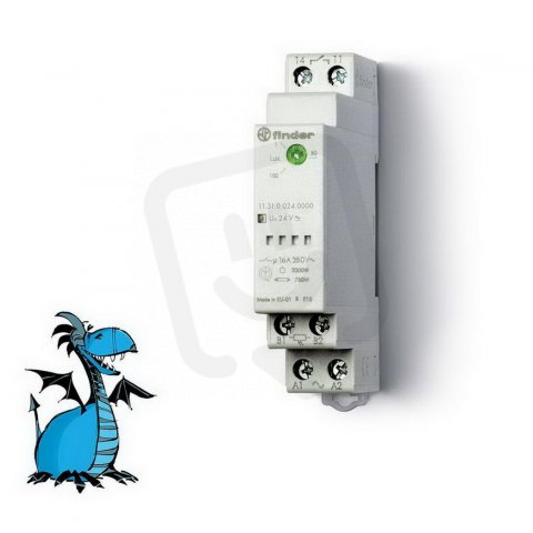 Soumrakový spínač, 1P/16A, 24V AC/DC FINDER 11.31.0.024.0000
